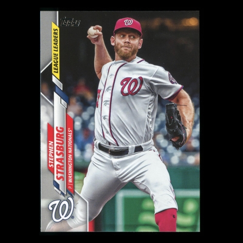 Stephen Strasburg 2020 Topps League Leaders Nationals