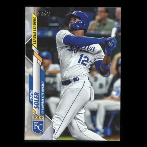 Jorge Soler 2020 Topps League Leaders Royals