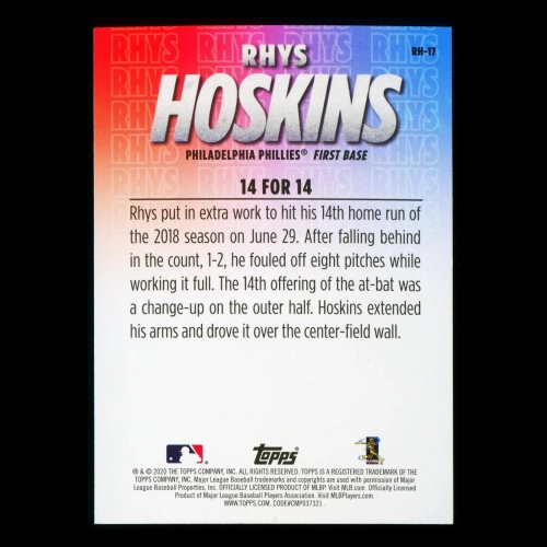 Rhys Hoskins 2020 Topps 14 For 14  Phillies