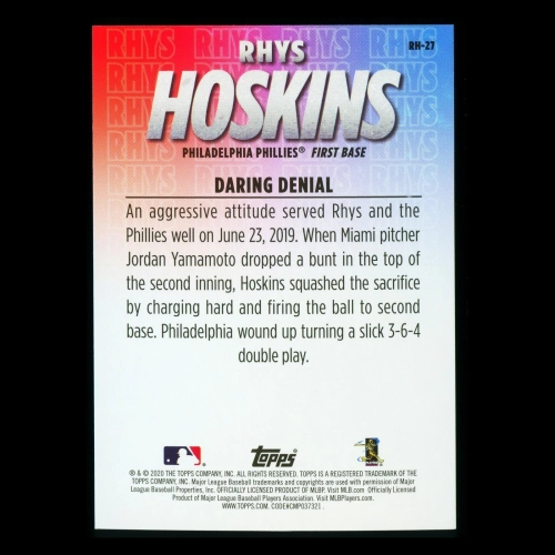Rhys Hoskins 2020 Topps Daring Denial Phillies