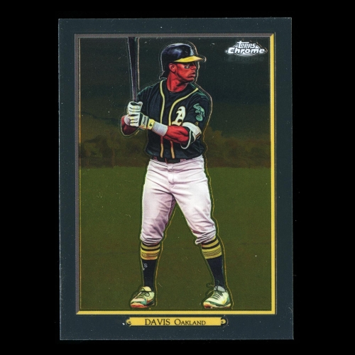 Khris Davis 2020 Topps Chrome Turkey Red Chrome Athletics