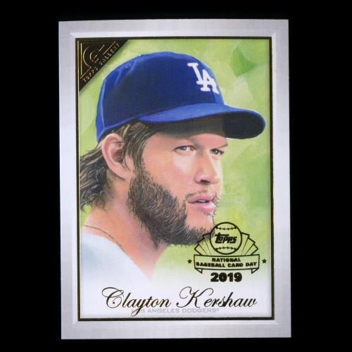 Clayton Kershaw 2019 Topps Gallery National Baseball Card Day Dodgers