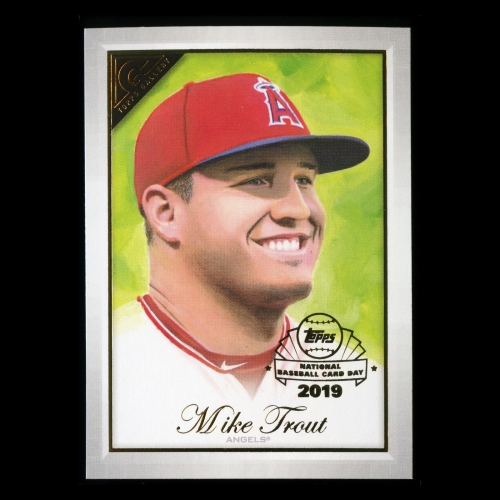 Mike Trout 2019 Topps Gallery National Baseball Card Day Angels