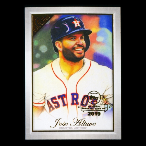 Jose Altuve 2019 Topps Gallery National Baseball Card Day Astros
