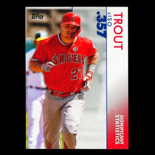 Mike Trout 2020 Topps Significant Statistics xISO Angels