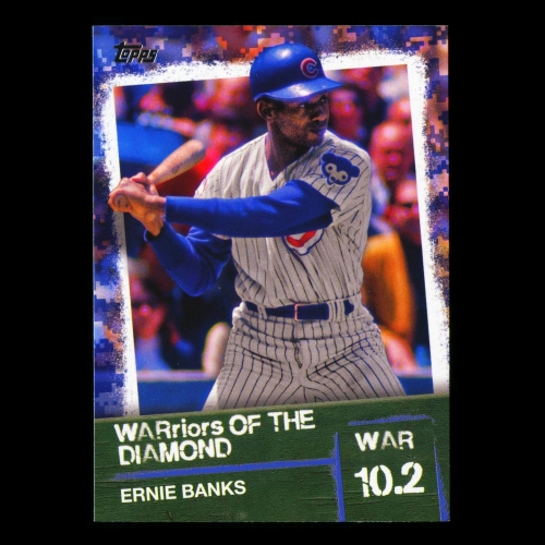Ernie Banks 2020 Topps WARriors of the Diamond Cubs