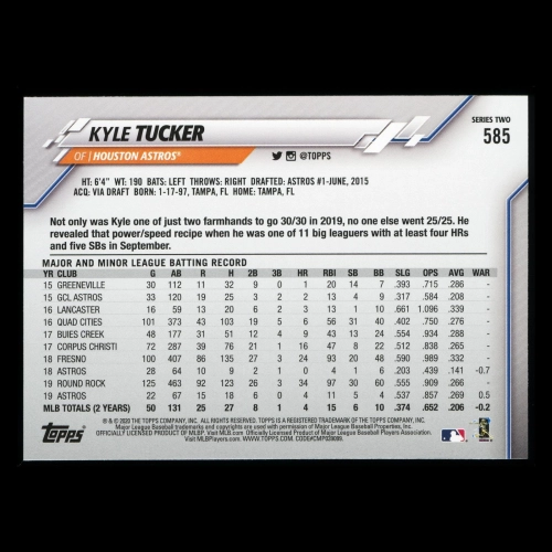 Kyle Tucker 2020 Topps Future Stars Astros