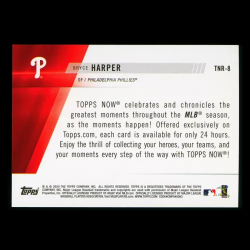 Bryce Harper 2020 Topps - Topps Now Review Phillies