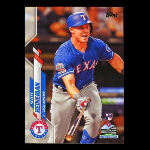 Scott Heineman RC 2020 Topps Rookie Inaugural Season Rangers