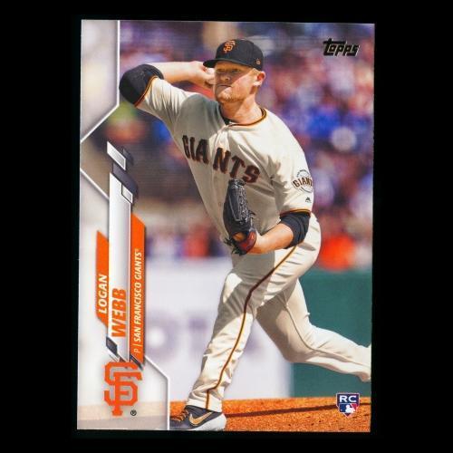 Logan Webb RC 2020 Topps Rookie Giants
