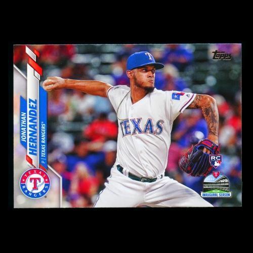 Jonathan Hernandez RC 2020 Topps Rookie Inaugural Season Rangers