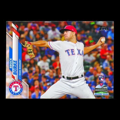 Brock Burke RC 2020 Topps Rookie Inaugural Season Rangers