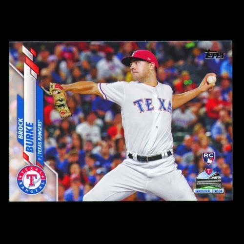 Brock Burke RC 2020 Topps Rookie Inaugural Season Rangers