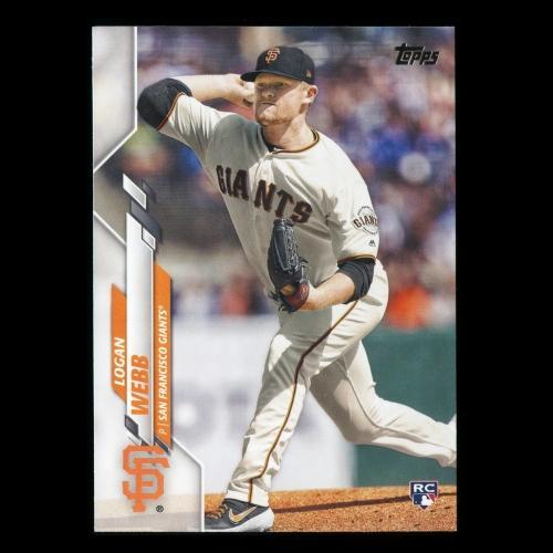 Logan Webb RC 2020 Topps Rookie Giants