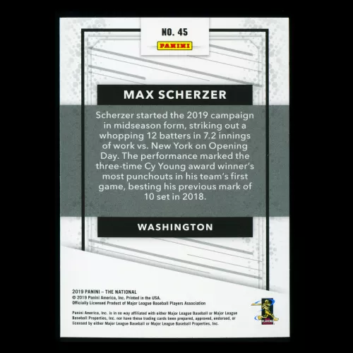 Max Scherzer 2019 The National Nationals