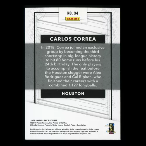 Carlos Correa 2019 The National Astros