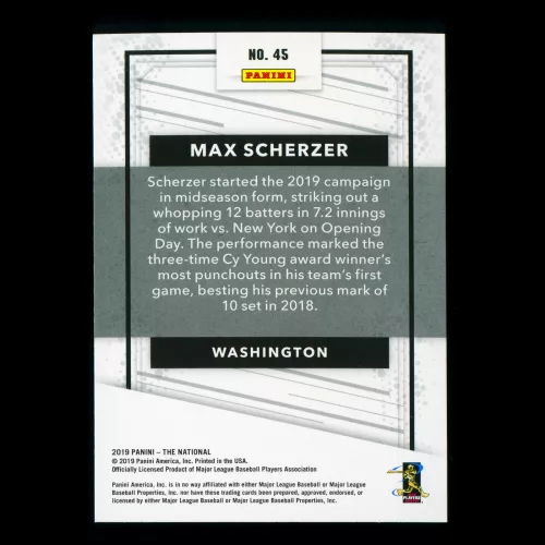Max Scherzer 2019 The National Nationals