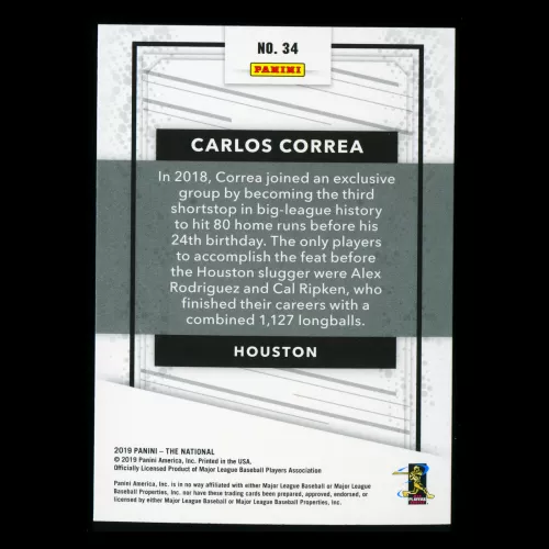 Carlos Correa 2019 The National Astros