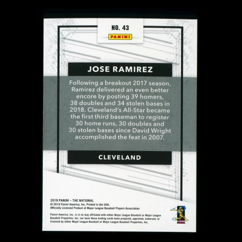 Jose Ramirez 2019 The National Indians