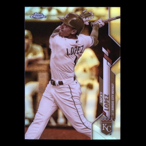 Nicky Lopez 2020 Topps Chrome Sepia Refractor Royals
