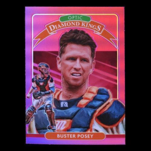 Buster Posey 2020 Optic Diamond Kings Pink Giants