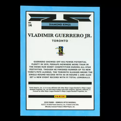 Vladimir Guerrero 2020 Optic Diamond Kings Blue Jays