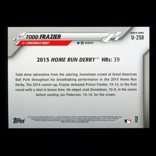Todd Frazier 2020 Topps Home Run Derby Reds