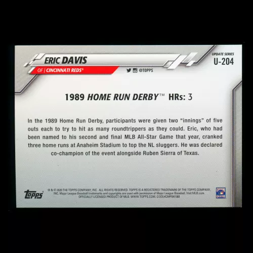 Eric Davis 2020 Topps Home Run Derby Reds