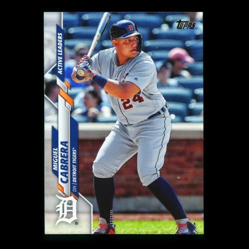 Miguel Cabrera 2020 Topps Active Leaders Tigers
