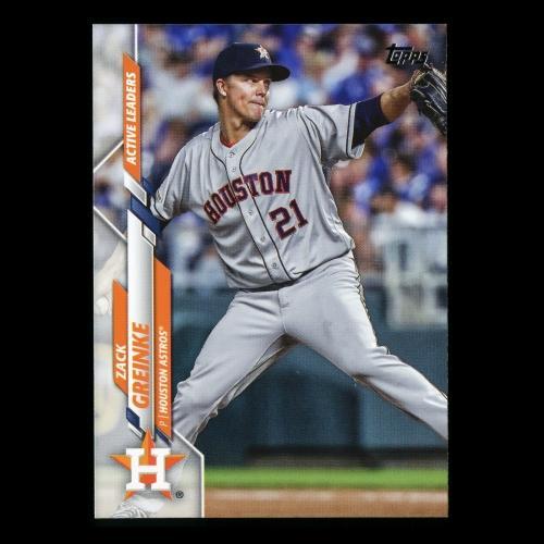 Zack Greinke 2020 Topps Active Leaders Astros