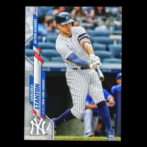 Giancarlo Stanton 2020 Topps Active Leaders Yankees