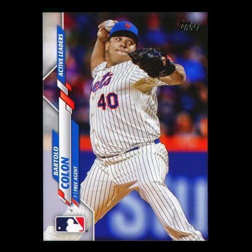 Bartolo Colon 2020 Topps Active Leaders Mets