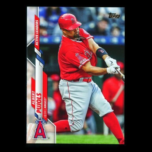Albert Pujols 2020 Topps Active Leaders Angels