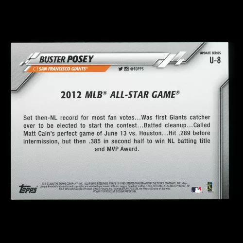 Buster Posey 2020 Topps All-Star Game Giants