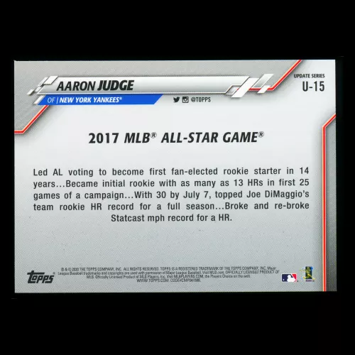 Aaron Judge 2020 Topps All-Star Game Yankees