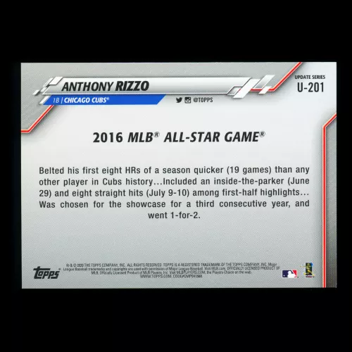 Anthony Rizzo 2020 Topps All-Star Game Cubs