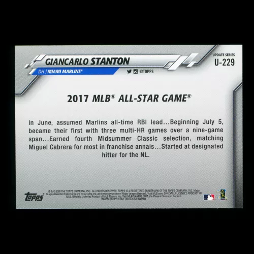 Giancarlo Stanton 2020 Topps All-Star Game Marlins