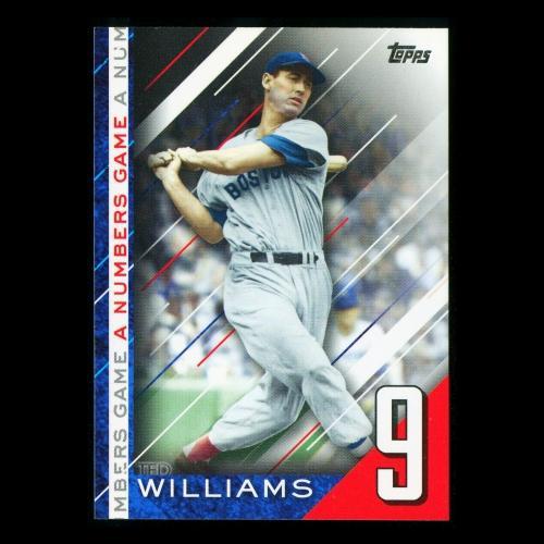 Ted Williams 2020 Topps A Numbers Game - 9 Red Sox