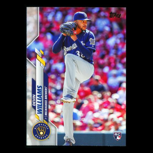 Devin Williams RC 2020 Topps Rookie Brewers