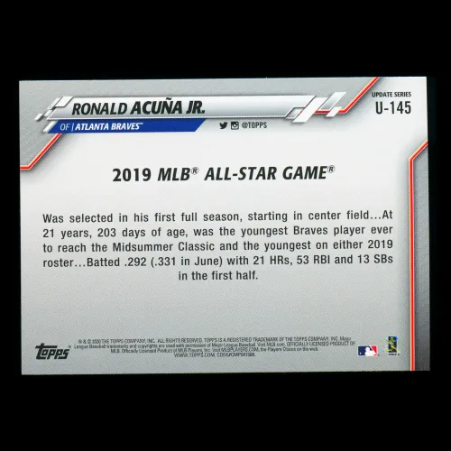 Ronald Acuna Jr. 2020 Topps All-Star Game Braves