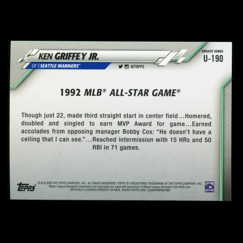 Ken Griffey Jr. 2020 Topps All-Star Game Mariners