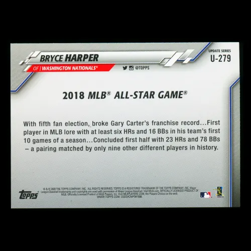 Bryce Harper 2020 Topps All-Star Game Nationals
