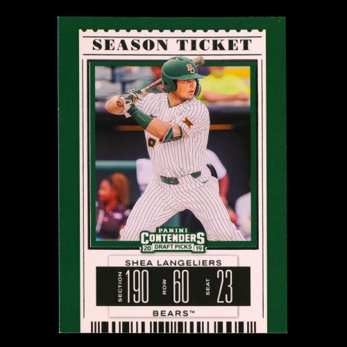 Shea Langeliers 2019 Contenders Draft Picks Season Ticket Bears