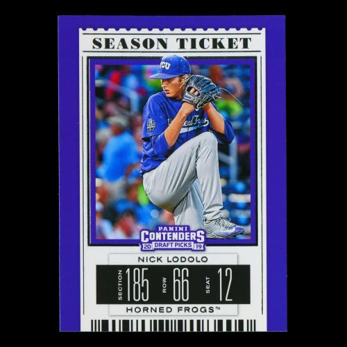 Nick Lodolo 2019 Contenders Draft Picks Season Ticket Horned Frogs