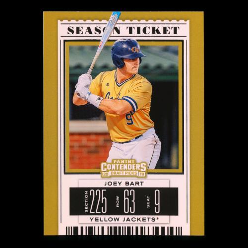 Joey Bart 2019 Contenders Draft Picks Season Ticket Yellow Jackets