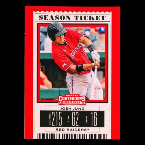 Josh Jung 2019 Contenders Draft Picks Season Ticket Red Raiders