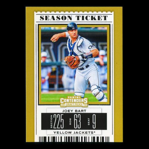 Joey Bart 2019 Contenders Draft Picks Season Ticket Yellow Jackets