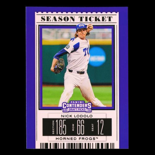 Nick Lodolo 2019 Contenders Draft Picks Season Ticket  Horned Frogs