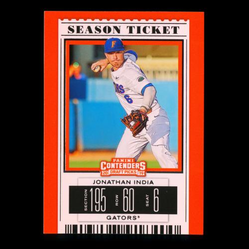 Jonathan India 2019 Contenders Draft Picks Season Ticket Gators