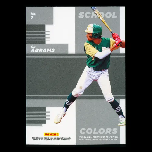 CJ Abrams 2019 Contenders Draft Picks School Colors Titans